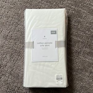 West Elm Cotton Percale Crib Skirt